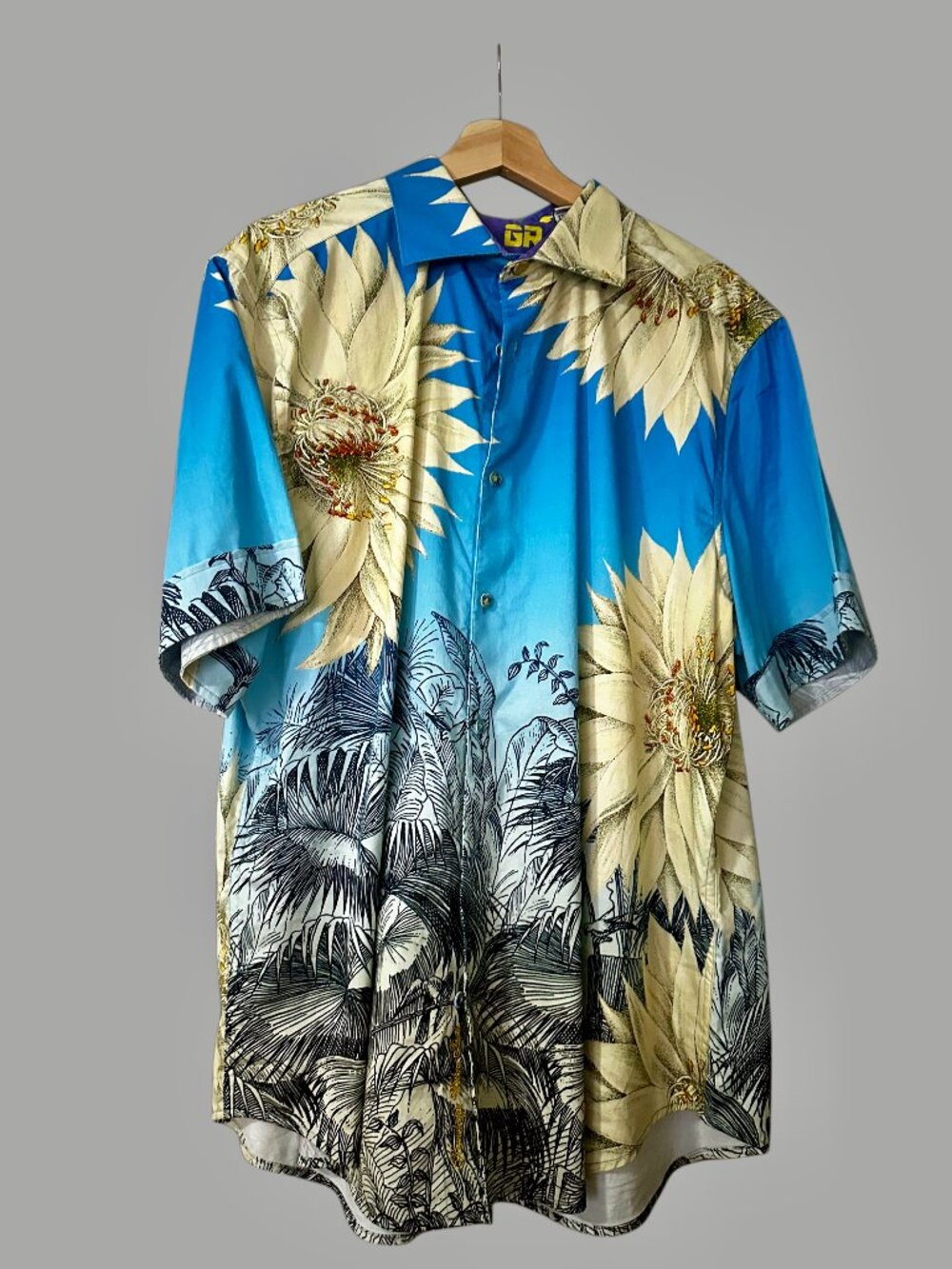 Robert Graham Limited Edition Short Sleeve Button-Up Shirt – Men’s 2XL